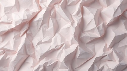 Obraz premium White crumpled and creased glued wrinkled paper poster texture background