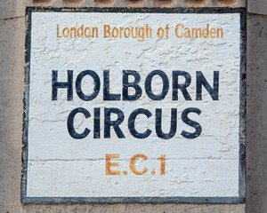 Holborn Circus in London, UK