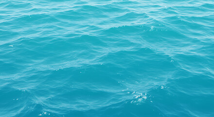 Obraz premium Serene Teal Ocean Waves: Calm Water Texture Background