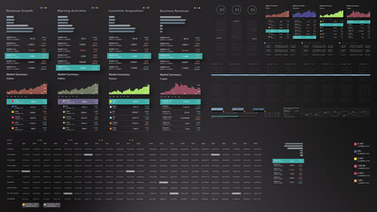 Dynamic data visuals for business info graphics, animated charts, and data-driven insights for a business meeting mock-up. Explore the world of trading, stock exchanges, and crypto