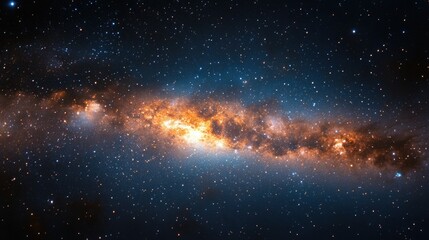 Fototapeta premium A starry night sky, showcasing the Milky Way in space photography.