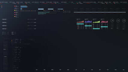 Dynamic data visuals for business info graphics, animated charts, and data-driven insights for a...