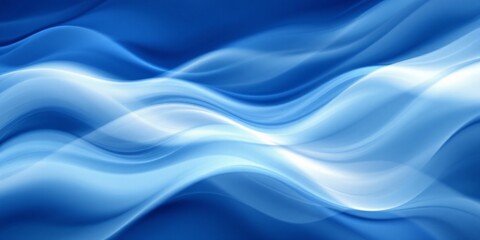 This image features fluid, elegant, and dynamic curves in shades of blue and white