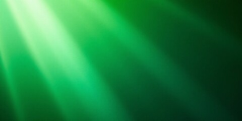 A beautiful abstract image showcasing a smooth green gradient with light rays