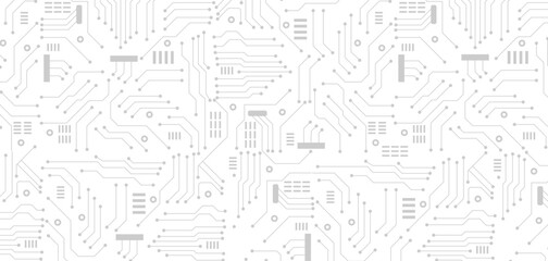 Technology gray circuit diagram concept. stock illustration. High tech technology geometric and connection system background with digital data abstract