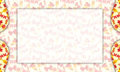 party background design. presentation and power point design concept with typography space area. celebration, event, banner, decoration and anniversary themes