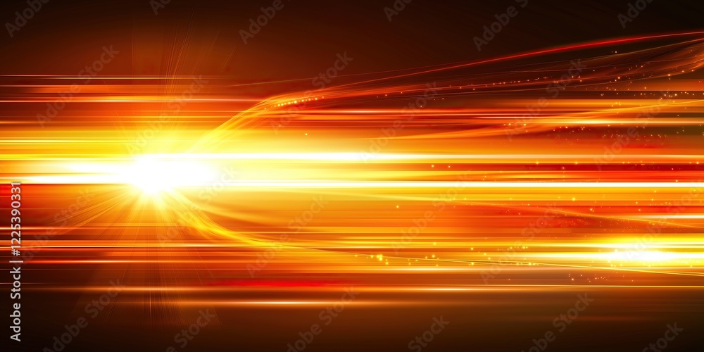 Aufkleber dynamic streaks of light and energy radiating from central point vibrant and intense visual