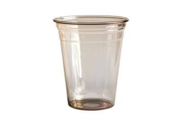 Plastic Cup with Transparent Surface