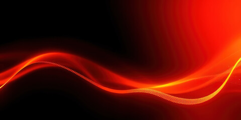 Fototapeta premium Black brown red burnt orange amber yellow gold abstract background. Color gradient ombre blend blur flow fluid. Noise grain mesh. Bright light fire hot glitter neon glow. Line wave header cover