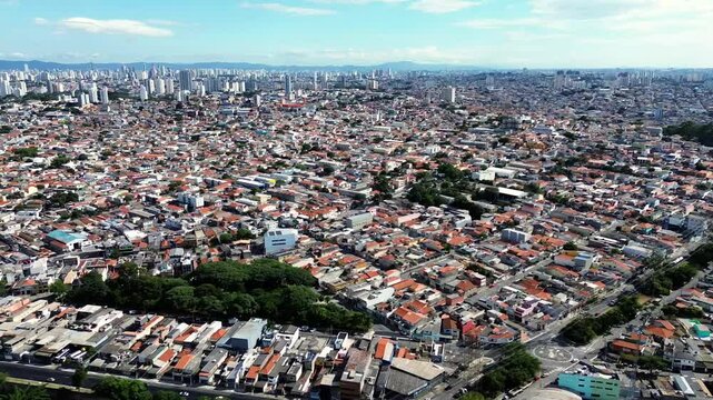 Aerial view of ABC Paulista Metropolitan region of S&atilde;o Paulo