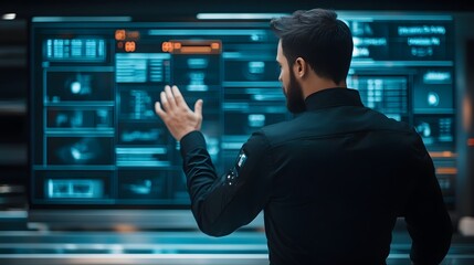 Futuristic Touchless Menu Interface in Innovative Restaurant Concept