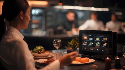Futuristic Touchless Restaurant Menu Allows Diners to Order via Gesture-Based Interactions