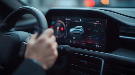 Conceptual Touchless Interface for Futuristic Car Driving Experience