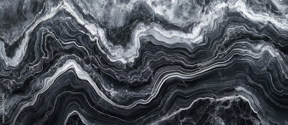 Poster abstract black and grey marble wave texture background featuring fluid patterns and subtle layers wi