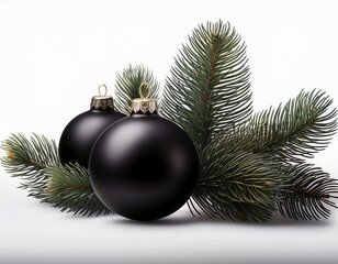 schwarze Christbaumkugeln