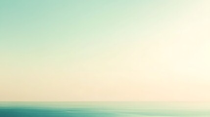 Obraz premium Serene Seascape Soft Sky Pastel Hues