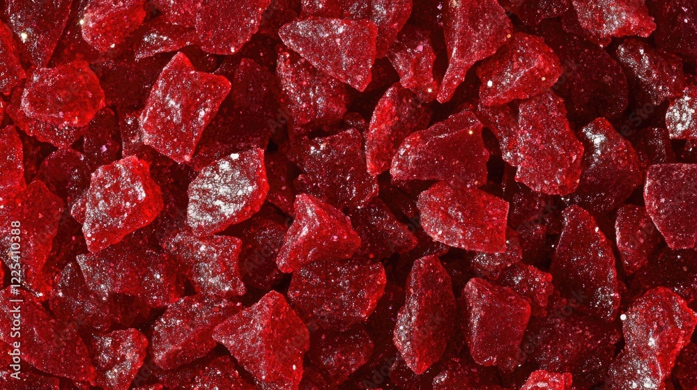 Poster red glittery textured background with shiny fragments and ample negative space ideal for text overla