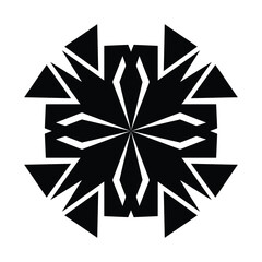 Geometric Black and White Pattern