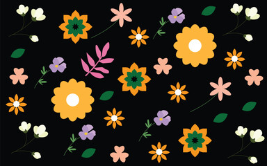 seamless pattern with flowers