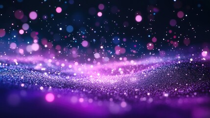 Obraz premium Purple Glitter Sparkles Abstract Background Design