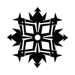 Geometric Black and White Pattern