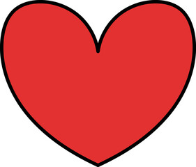 Heart or like icon. Valentines Day. Social network like red heart buttons. Perfect Love symbol. Live stream video chat like. Vector illustaration isolated on white background.