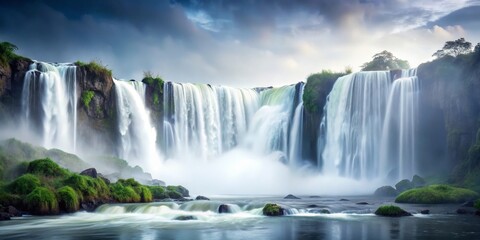 Fototapeta premium Majestic Waterfall Landscape