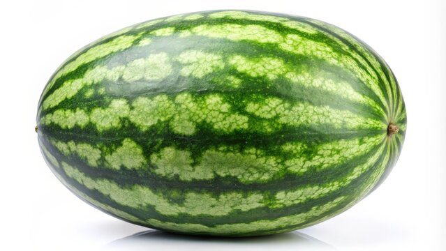 Green Watermelon on White Background - Powered by Adobe