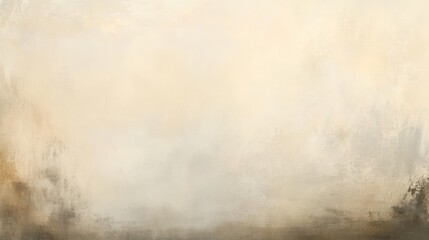 Abstract Beige and Brown Textured Canvas Painting