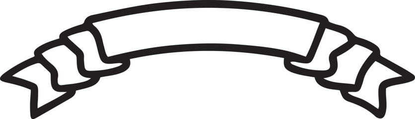 Black paper border silhouette line vector art on white background.