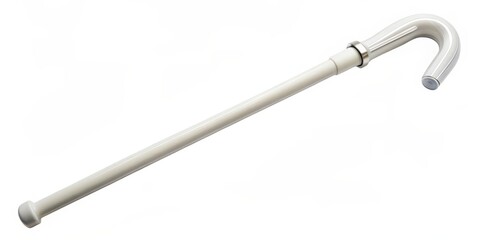 Obraz premium White Walking Cane with Hook Handle