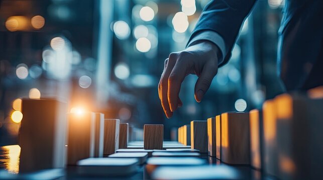 concept of business agility, showcasing elements of smart strategic planning, flexible management practices, and adaptability in a corporate setting