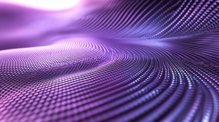 Wavy Purple Metallic 3D Background