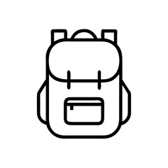 Fototapeta premium Backpack Icon Vector for Travel and Hiking