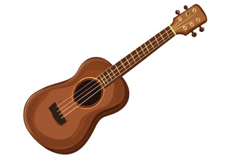 Fototapeta premium Drawing of a Spanish guitar. Transparent background