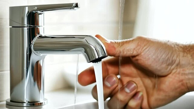 Homeowner Repairing Leaking Faucet with Modern Tools