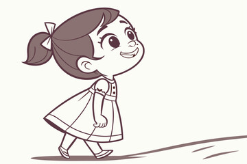 girl in a dress