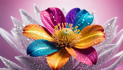 Fototapeta premium colorful sunflower