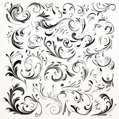 Floral Swirls and Flourishes