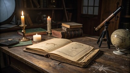 old book and candle