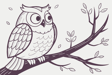 owl on branch