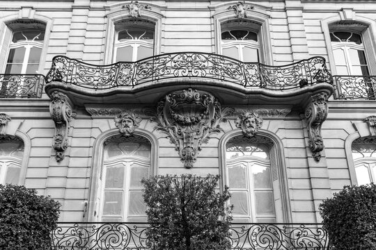 Ornate French architecture in Paris