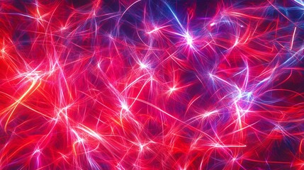 Fototapeta premium Abstract Colorful Light Trails with Red and Blue Highlights