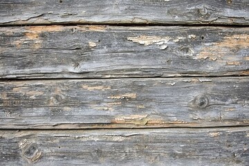 Obraz premium Weathered Wooden Planks with Visible Texture and Natural Aging