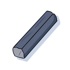 charcoal stick icon, charcoal stick vector illustration-simple illustration of charcoal stick, perfect for charcoal stick logos and icons