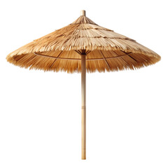 Straw beach umbrella