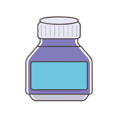 ink bottle icon, ink bottle vector illustration-simple illustration of ink bottle, perfect for ink bottle logos and icons