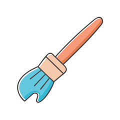 paintbrush icon, paintbrush vector illustration-simple illustration of paintbrush, perfect for paintbrush logos and icons