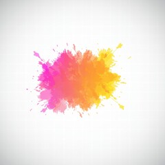 Obraz premium Vibrant Holi Festival Celebration with Colorful Powder, People, Happy Holi Design
