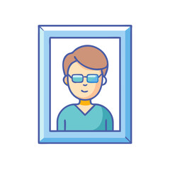 portrait icon, portrait vector illustration-simple illustration of portrait, perfect for portrait logos and icons